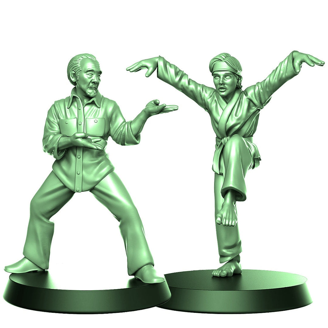Master and Dany, Fighters | Resin Miniature | DnD Miniatures | Dungeons & Dragons | Pathfinder | RPG | Tabletop | RN Estudio