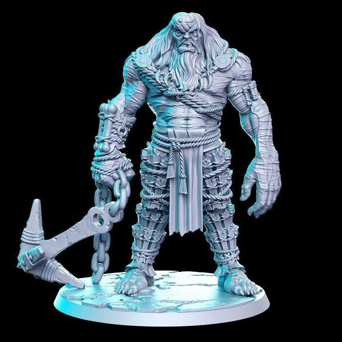 Morwyff, Ice Giant  |  32mm or 28mm Fantasy Miniature | D&D | Tabletop Games | RN Estudio