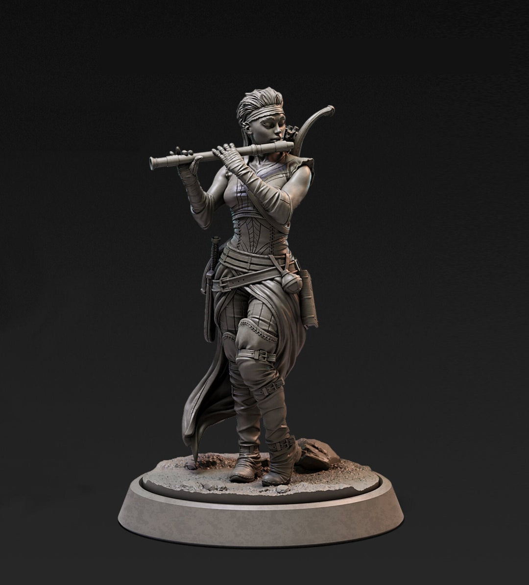 Natasha Blaine, Human Bard | 32mm or 75mm Fantasy Miniature | DnD Miniature | Dungeons and Dragons | Tabletop | Pathfinder | Role Playing