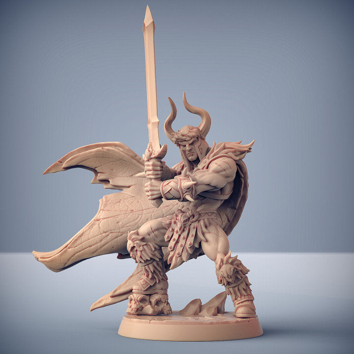 Krommir Stronghammer, Battlemaster Hero | Fantasy Resin Miniature | DnD Miniatures | RPG | Tabletop Game | Artisan Guild