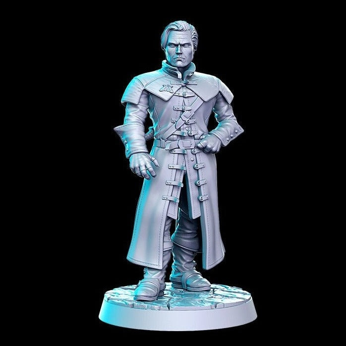 Vladreth, Human Form  |  32mm or 28mm Fantasy Miniature | D&D | Tabletop Games | RN Estudio