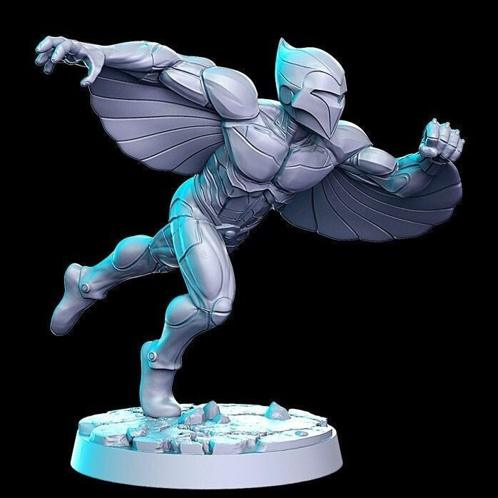 Hawkith, Space Enforcer in Combat Mode | 32mm or 28mm Sci-Fi Miniature | D&D | Tabletop Games | RN Estudio