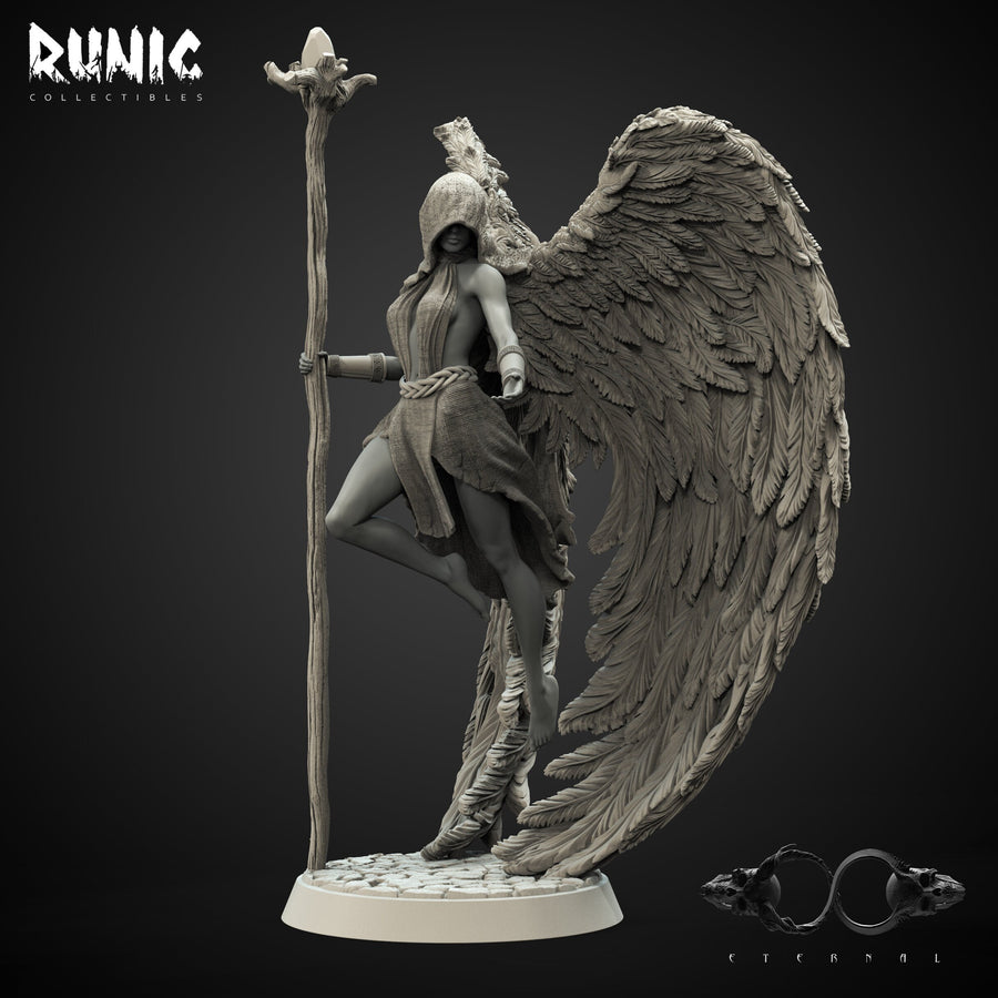 Althea, Angel of Charity | 32mm or 75mm Fantasy Miniature | DnD Miniature | Dungeons and Dragons | Tabletop | Pathfinder | Role Playing