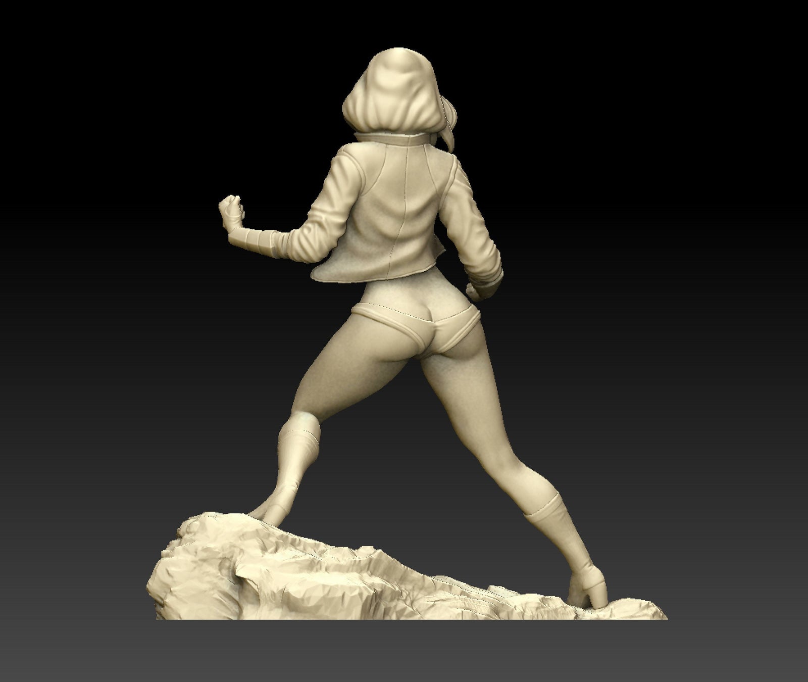 Female Warrior  Pinup | 32mm or 75mm Fantasy Miniature | DnD Miniature | Dungeons and Dragons | Tabletop | Pathfinder | Role Playing