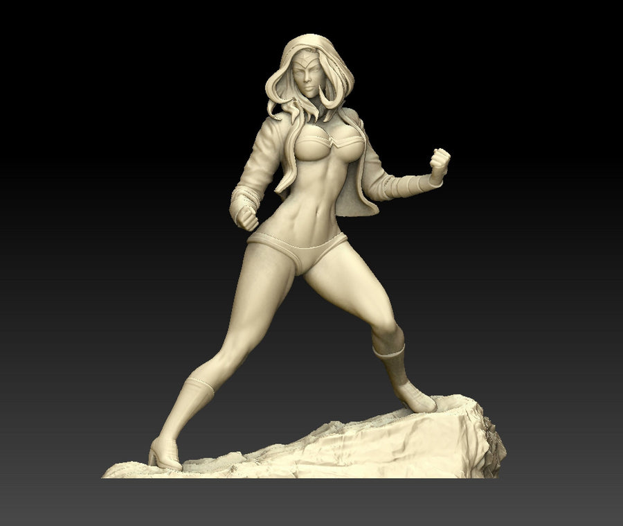 Female Warrior  Pinup | 32mm or 75mm Fantasy Miniature | DnD Miniature | Dungeons and Dragons | Tabletop | Pathfinder | Role Playing