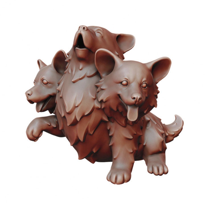 Baby Cerberus | Fantasy Miniature | Dungeons and Dragons | DND | Tabletop Game | RPG | Pathfinder |  Manuel Boria