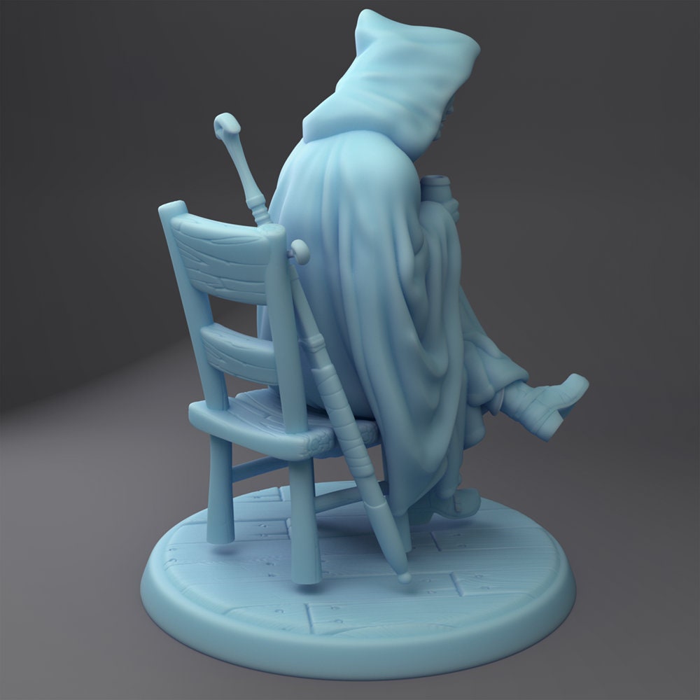 Mysterious Stranger |  Fantasy Miniature | D&D | Twin Goddess