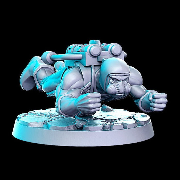 Hotrod, Charging | 32mm or 28mm Sci-Fi Miniature | D&D | Tabletop Games | RN Estudio