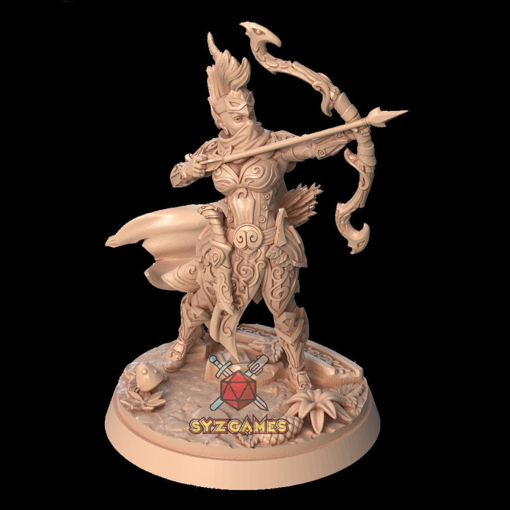 Caltael, the Sentinel Archer |  Fantasy Miniature | D&D | Tabletop Games | RPG |  Signum Workshop
