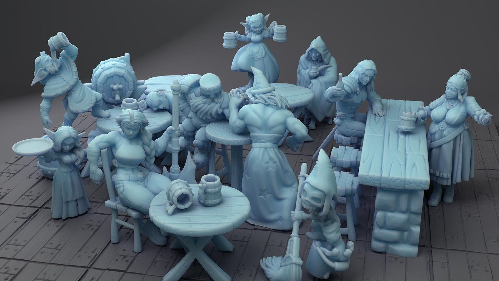 Tavern Playset |  Fantasy Miniature I Dungeons and Dragons | D&D | Twin Goddess