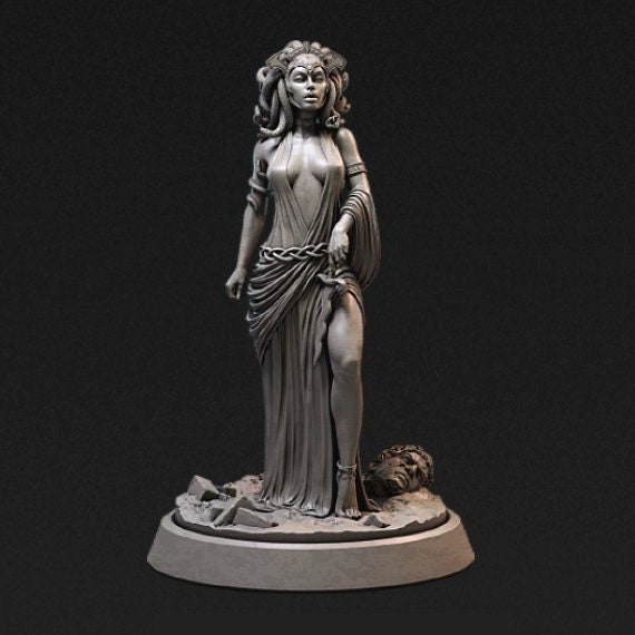Medusa Pinup | 32mm or 75mm Fantasy Miniature | DnD Miniature | Dungeons and Dragons | Tabletop | Pathfinder | Role Playing