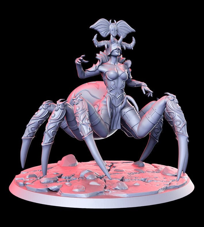 Arakhnati, Spider Demon  | Fantasy Miniature | D&D | Tabletop Games | RN Estudio