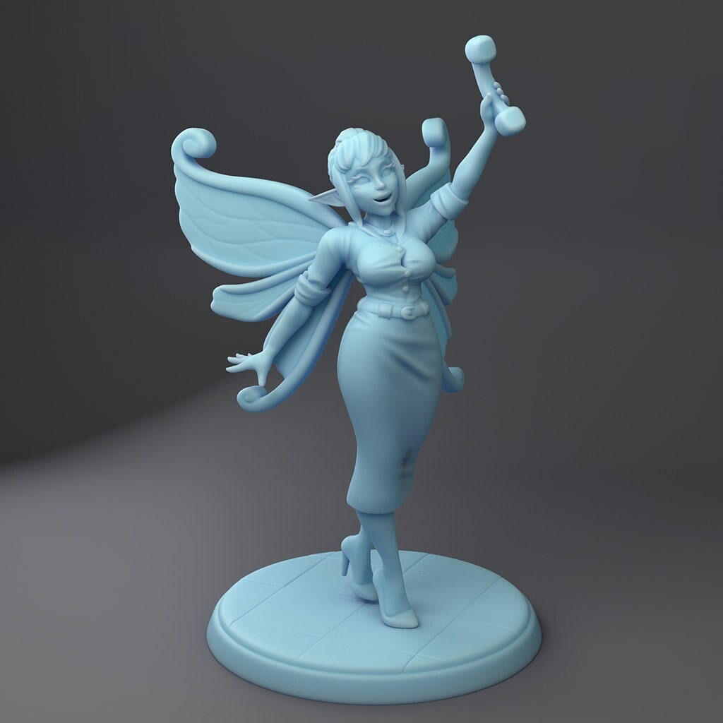 Pixie the Fairy Secretary | Fantasy Miniature | D&D | Tabletop | Twin Goddess