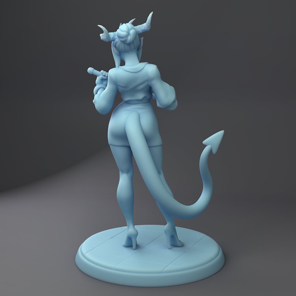 Stacy the Office Succubus | Fantasy Miniature | D&D | Tabletop | Twin Goddess