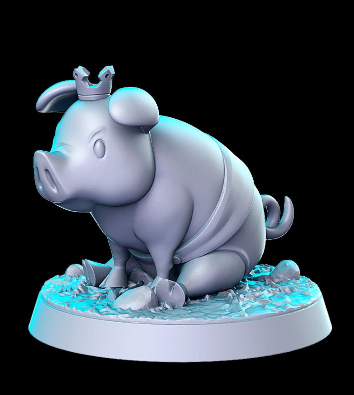 Princess Piglette, Cursed Royalty | Fantasy Miniature | D&D | Tabletop Games | RN Estudio