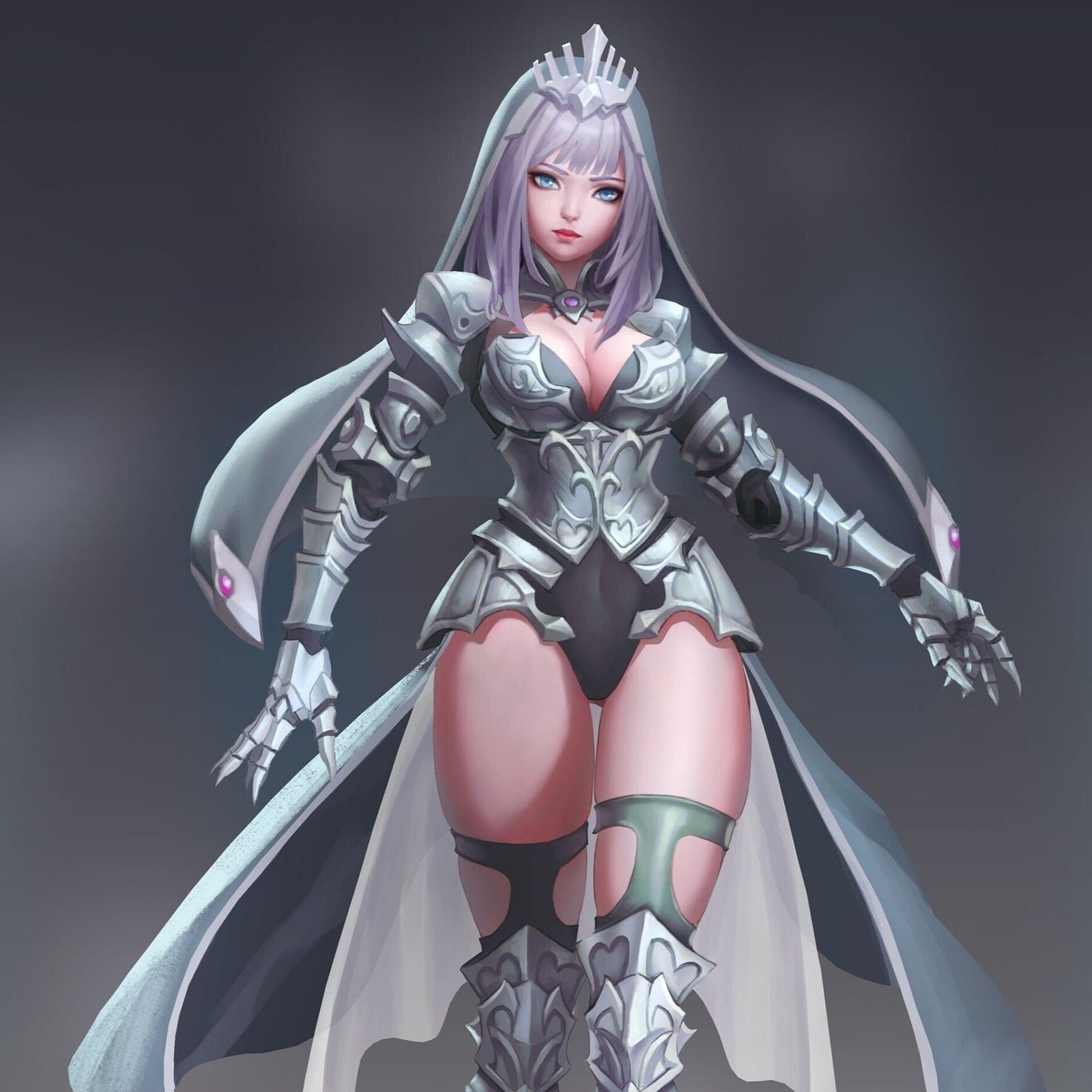 Light Witch Pinup |  32mm or 75mm Fantasy Miniature | D&D | Tabletop Games | RN Estudio