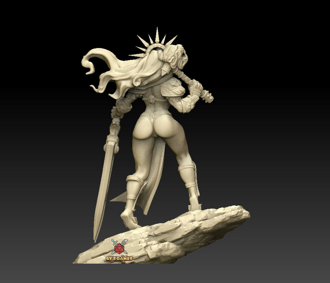 Spartancast |  Pinup | 32mm and 75mm | Fantasy Miniature | RPG | DnD Miniatures | Tabletop Game | Ghamak