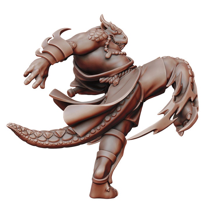 Dragonborn Monk | Fantasy Miniature | Dungeons and Dragons | DND | Tabletop Game | RPG | Pathfinder |  Manuel Boria
