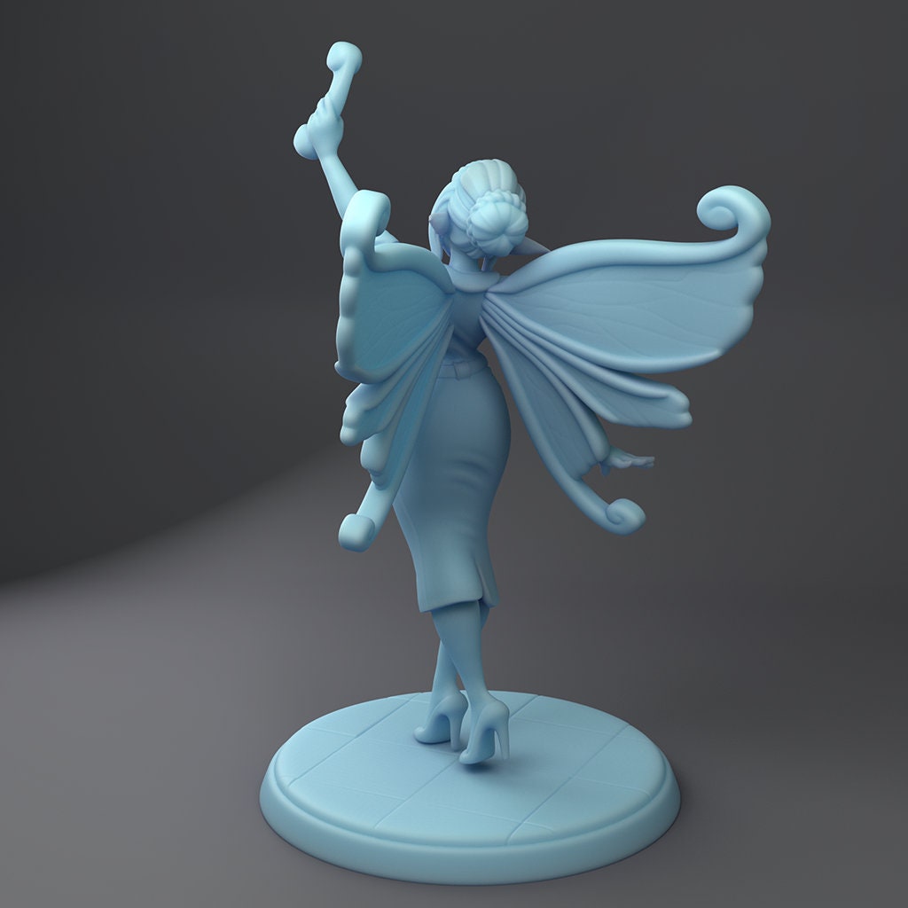 Pixie the Fairy Secretary | Fantasy Miniature | D&D | Tabletop | Twin Goddess