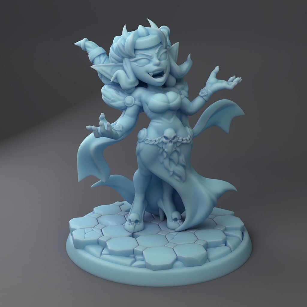 Evil Goblin Queen Peryl | Fantasy Miniature | D&D | Tabletop | Twin Goddess