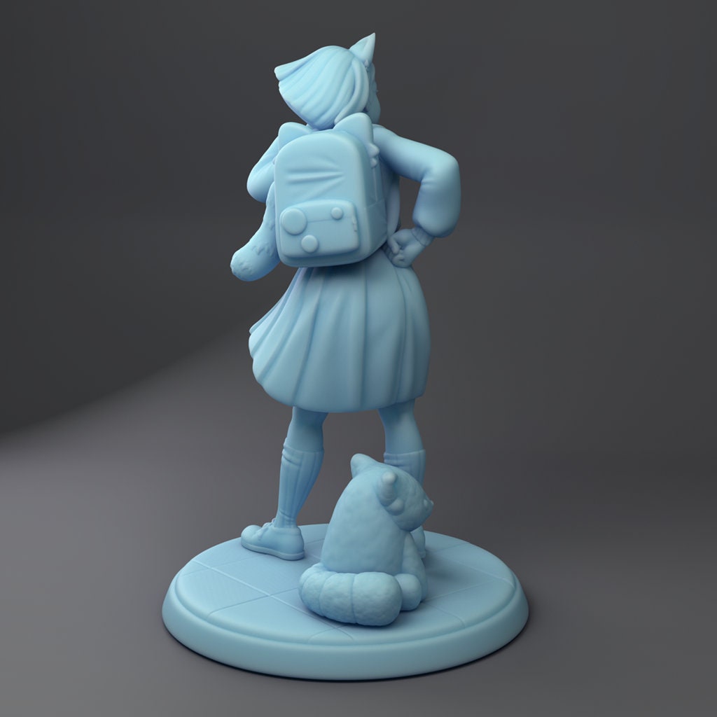 RedPanda Fangirl | Fantasy Miniature | D&D | Tabletop | Twin Goddess