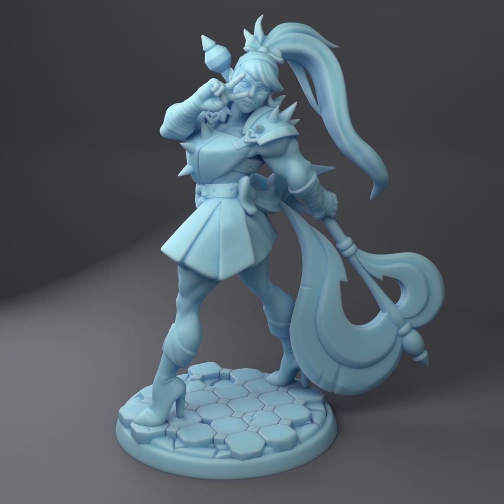 Sailor Chandos - Orc Magical Girl | Fantasy Miniature | D&D | Tabletop | Twin Goddess