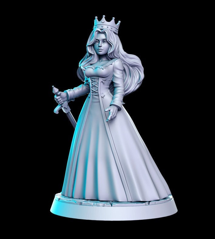 Queen Meliande | 32mm or 28mm Fantasy Miniature | Dungeons & Dragons | Pathfinder | RPG | Tabletop | RN Estudio