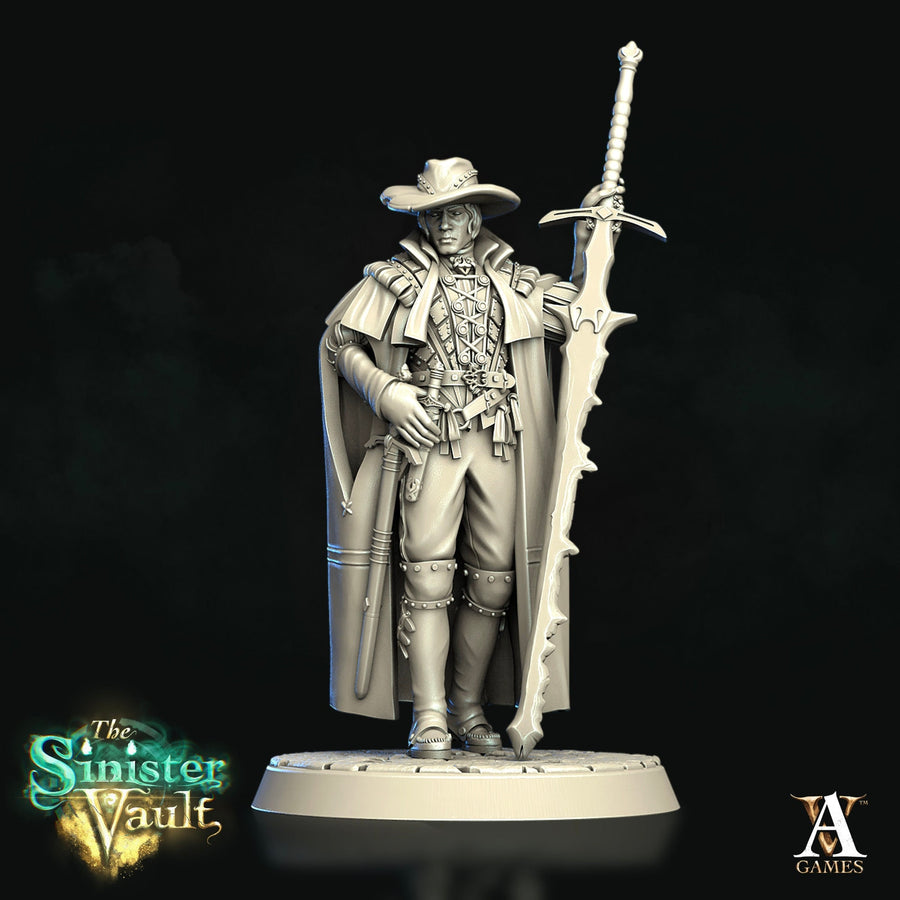 Alcuin the Witch Hunter | Fantasy Resin Miniature | D&D | RPG | Tabletop Game | Archvillain Games