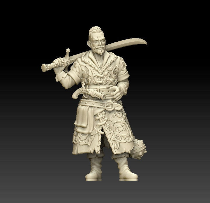 Pan Wolodarsky Baron of the Robbers | Fantasy Resin Miniature | DnD Miniatures | Tabletop Games | RPG |  Signum Workshop