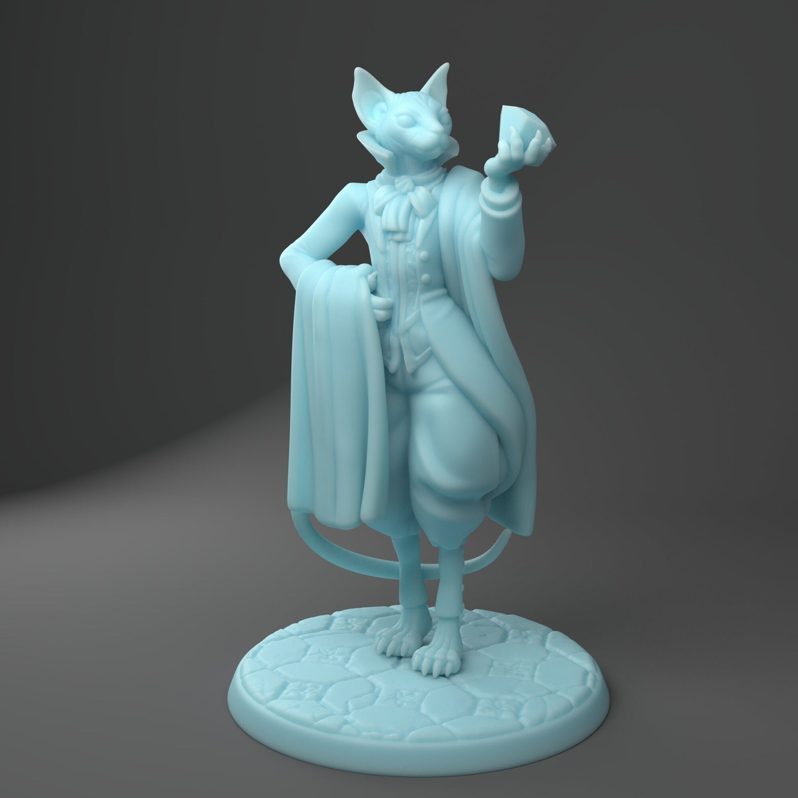 Mortimer the Tabaxi Nobleman | Fantasy Miniature | D&D | Tabletop | Twin Goddess