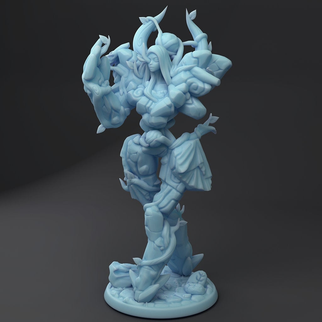 Garden statue Golem | Fantasy Miniature | D&D | Tabletop | Twin Goddess