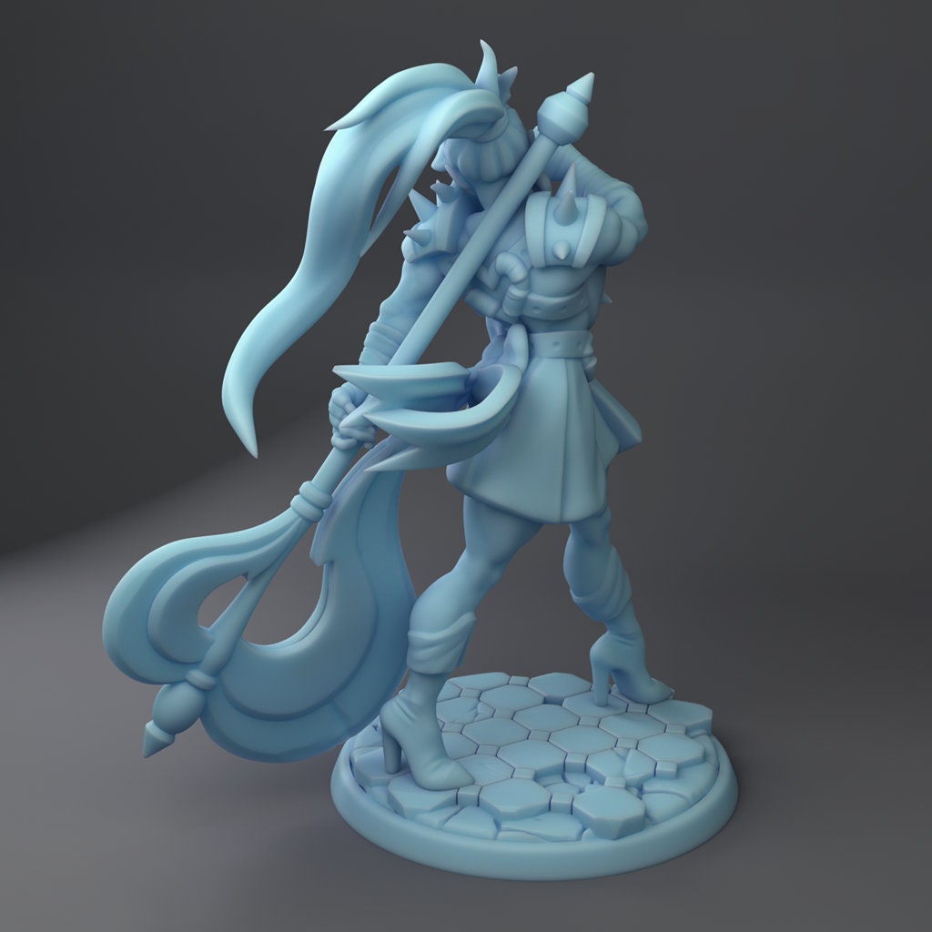 Sailor Chandos - Orc Magical Girl | Fantasy Miniature | D&D | Tabletop | Twin Goddess