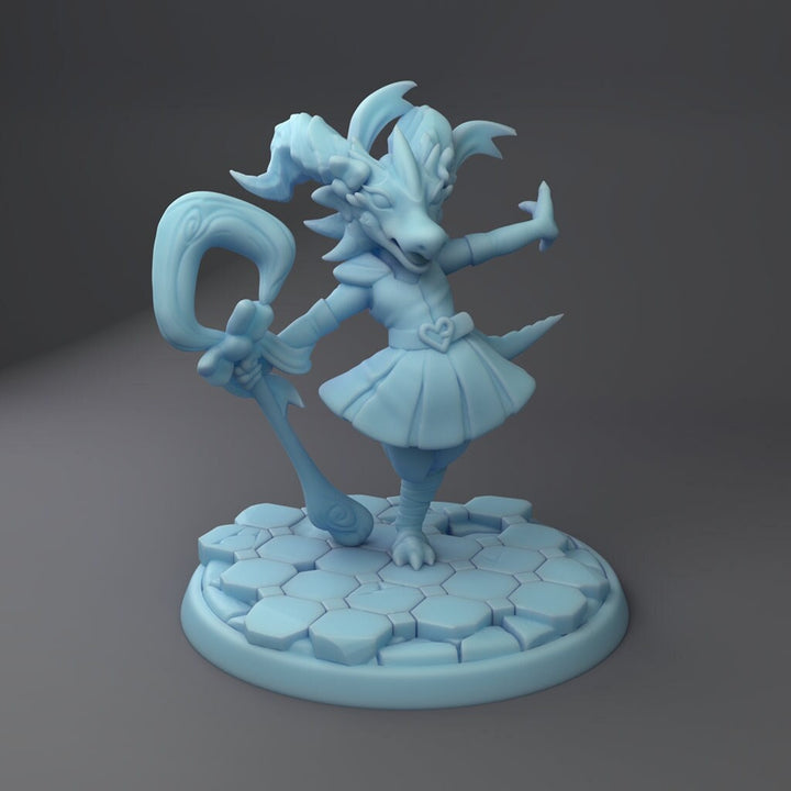 Sailor Toril - Kobold Magical Girl | Fantasy Miniature | D&D | Tabletop | Twin Goddess