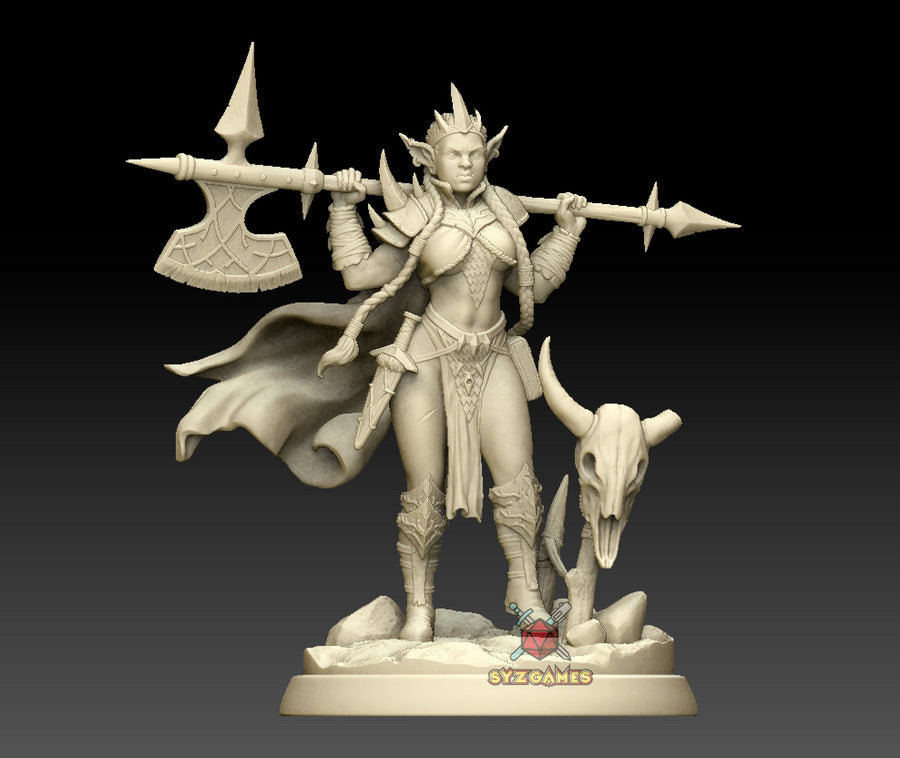Goblin Queen | 32mm and 75mm Fantasy Resin Miniature | DnD Miniature | RPG | Tabletop Game | White Werewolf Tavern