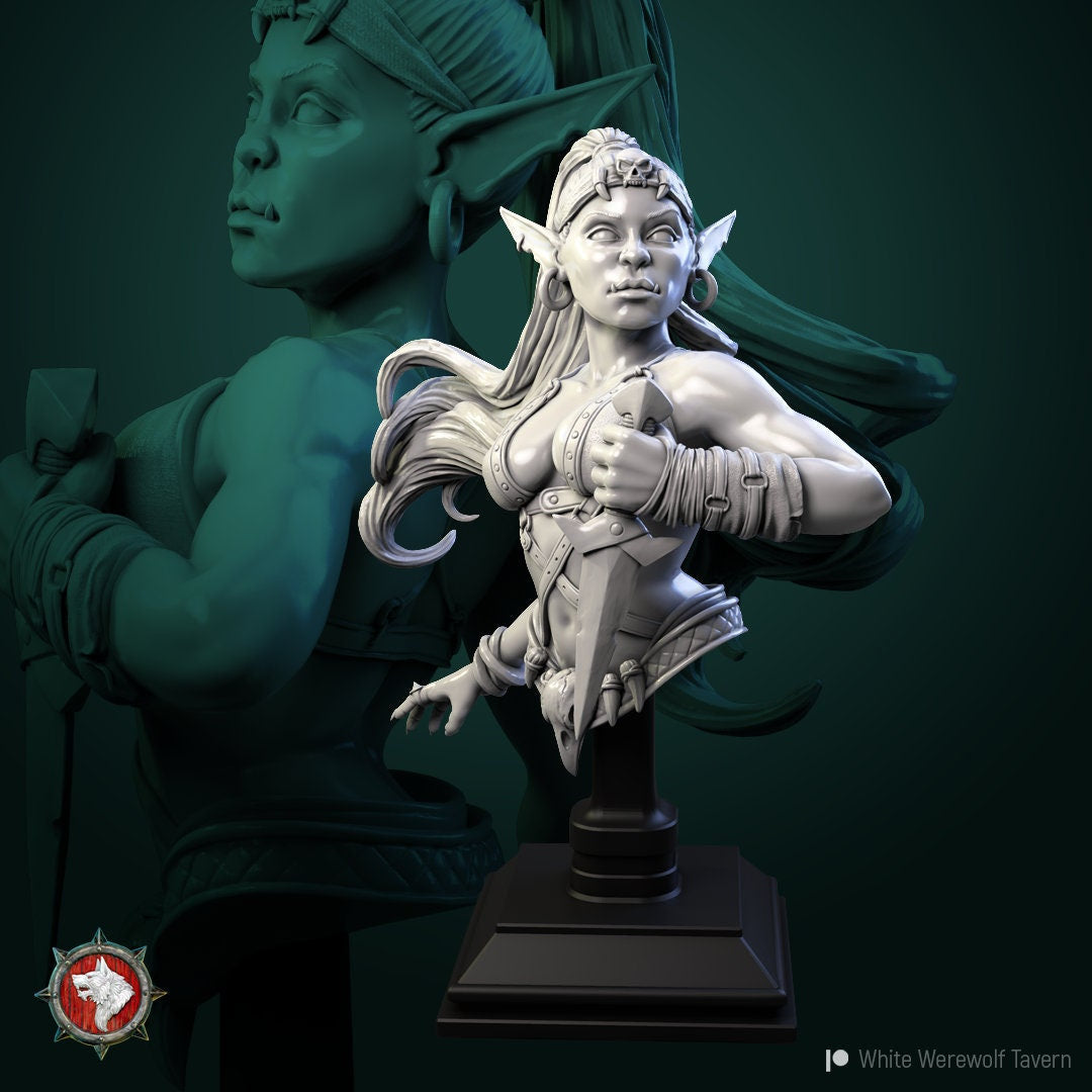 Goblin Thief Bust | Fantasy Resin Miniature | DnD Miniature | RPG | Tabletop Game | White Werewolf Tavern