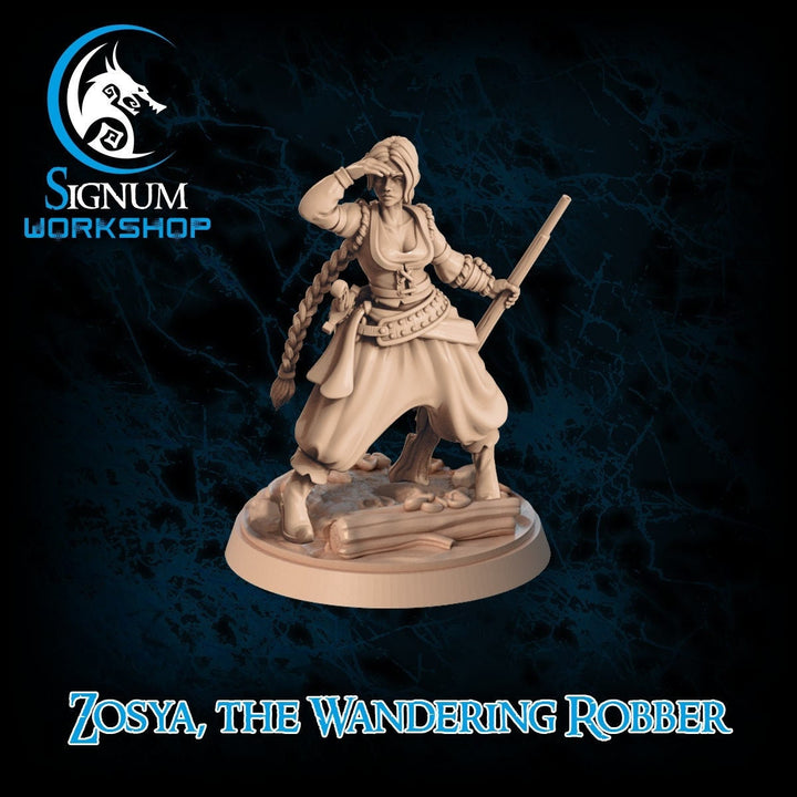 Zosya the Wandering Robber | Fantasy Resin Miniature | DnD Miniatures | Tabletop Games | RPG |  Signum Workshop