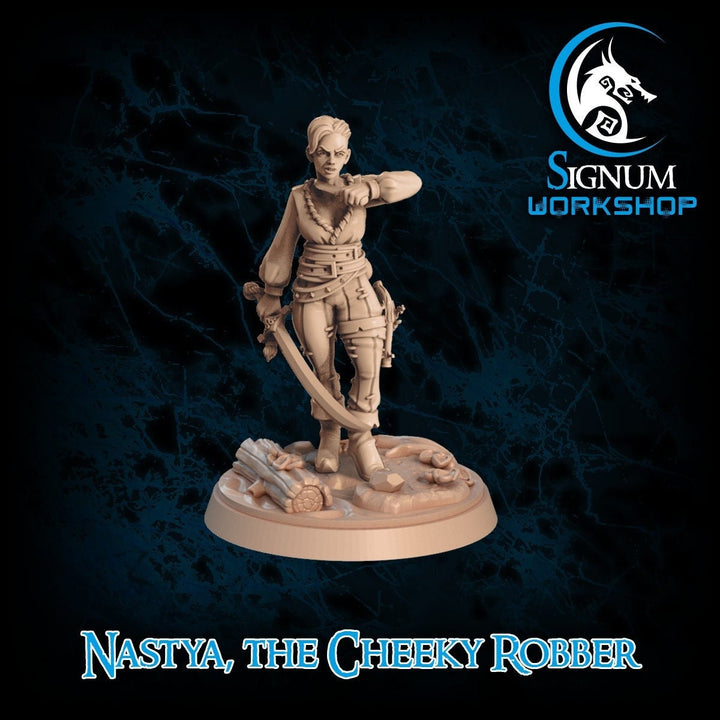 Nastya the cheeky Robber | Fantasy Resin Miniature | DnD Miniatures | Tabletop Games | RPG |  Signum Workshop