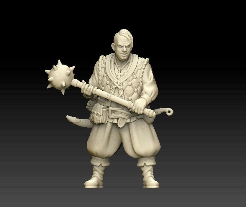 Gniewomir the strong Fist | Fantasy Resin Miniature | DnD Miniatures | Tabletop Games | RPG |  Signum Workshop