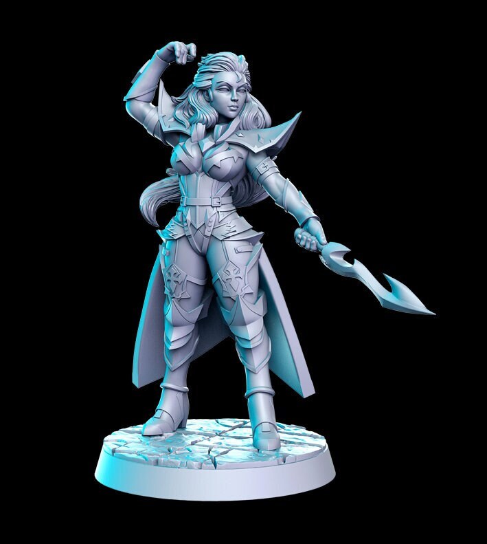 Shariza, Female Mage-Assassin | Fantasy Miniature | DnD Miniature | RPG | Tabletop Game | Pathfinder | RN Estudio