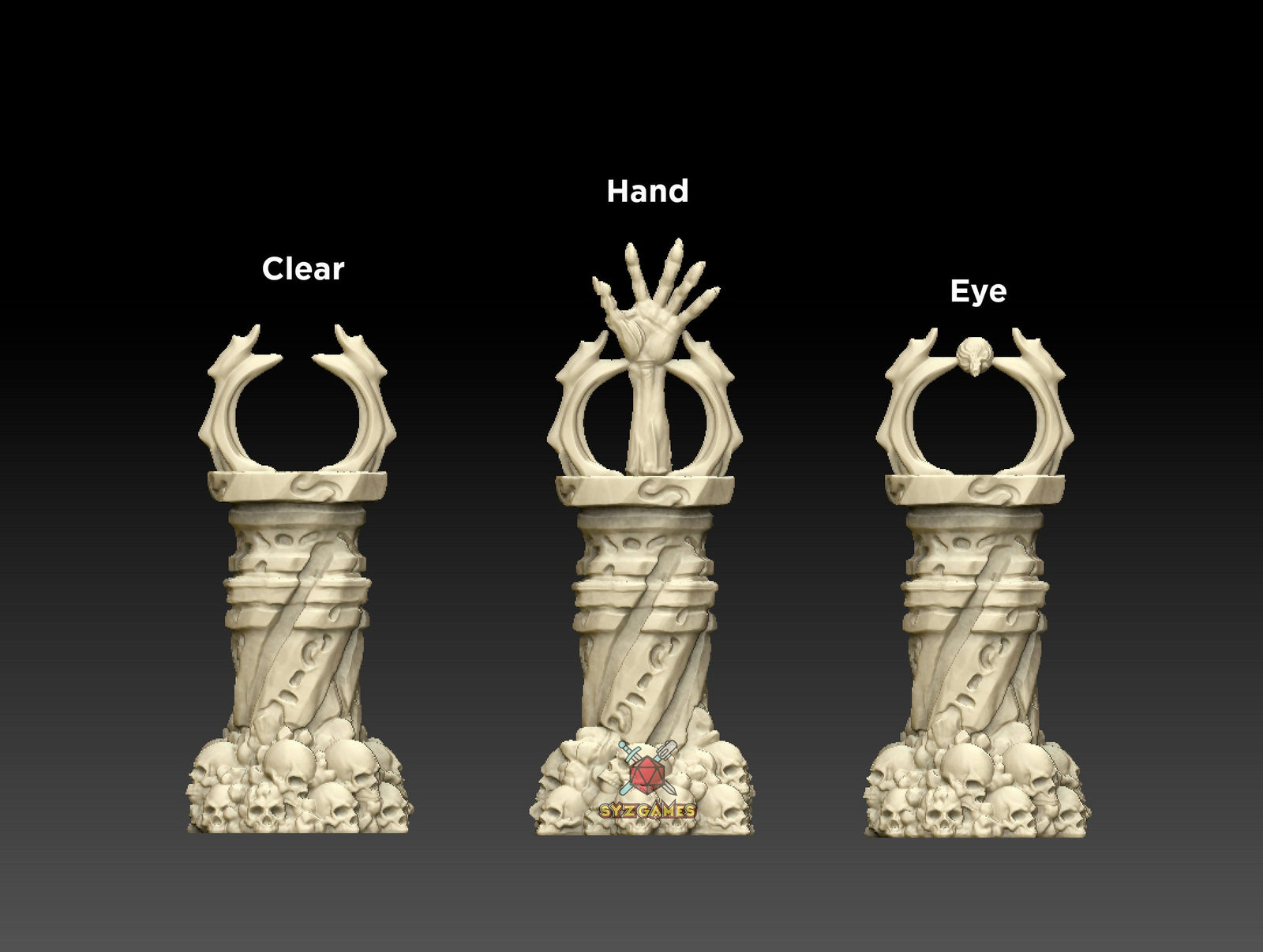 Vecna Artifacts - Undead Scenery | Fantasy Resin Miniature | DnD Miniature | RPG | Tabletop Game | Printed Obsession
