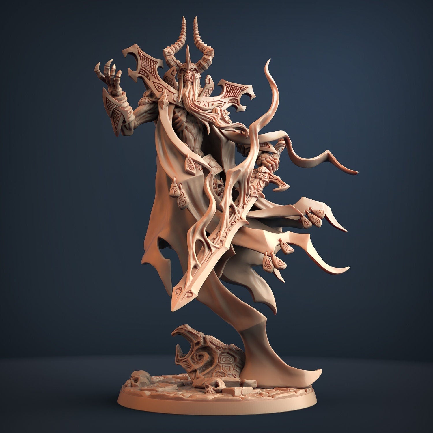 King Skutagaard - the Lich Lord | Fantasy Resin Miniature | DnD Miniature | RPG | Tabletop Game | Artisan Guild