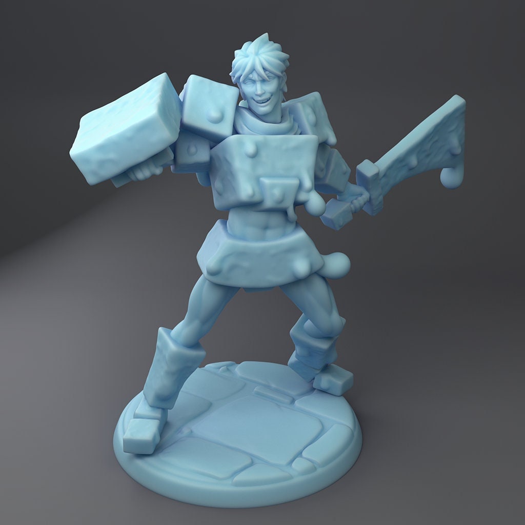 Slime Hunter | Gelatinous Cube Hunter | Fantasy Miniature | Dungeons and Dragons | DnD Miniature | Twin Goddess