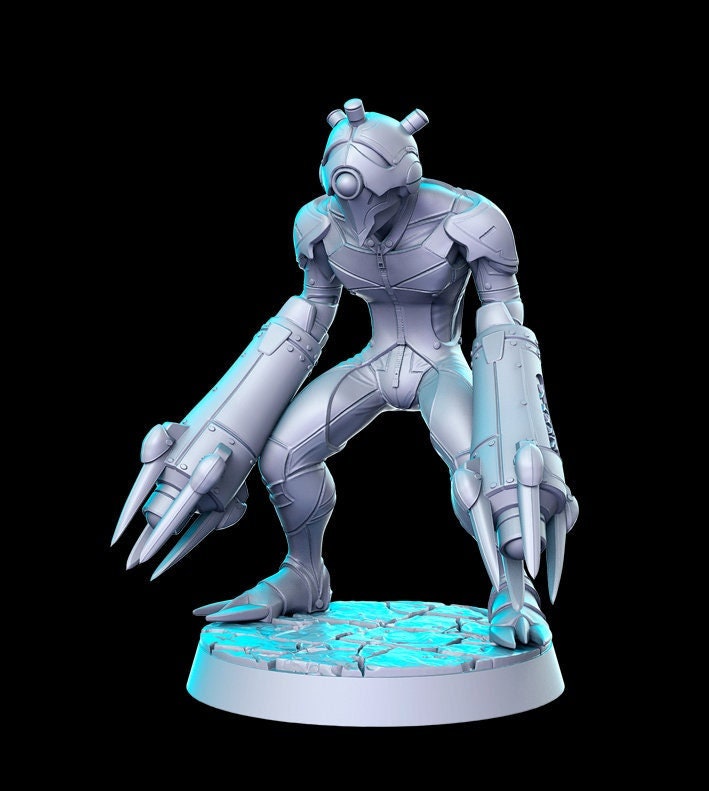 Fighter | Sci-Fi Miniature | Fantasy Miniature | DnD Miniature | RPG | Tabletop Game | Pathfinder | RN Estudio