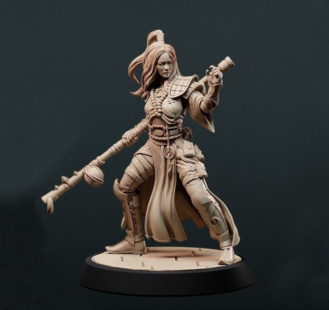 Jade Song | 32mm or 75mm Fantasy Miniature | DnD Miniature | Dungeons and Dragons | Tabletop | Pathfinder | Role Playing