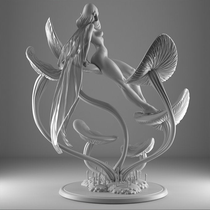 Moon Fae | 32mm or 75mm  Fantasy Resin Miniature | DnD Miniature | RPG
