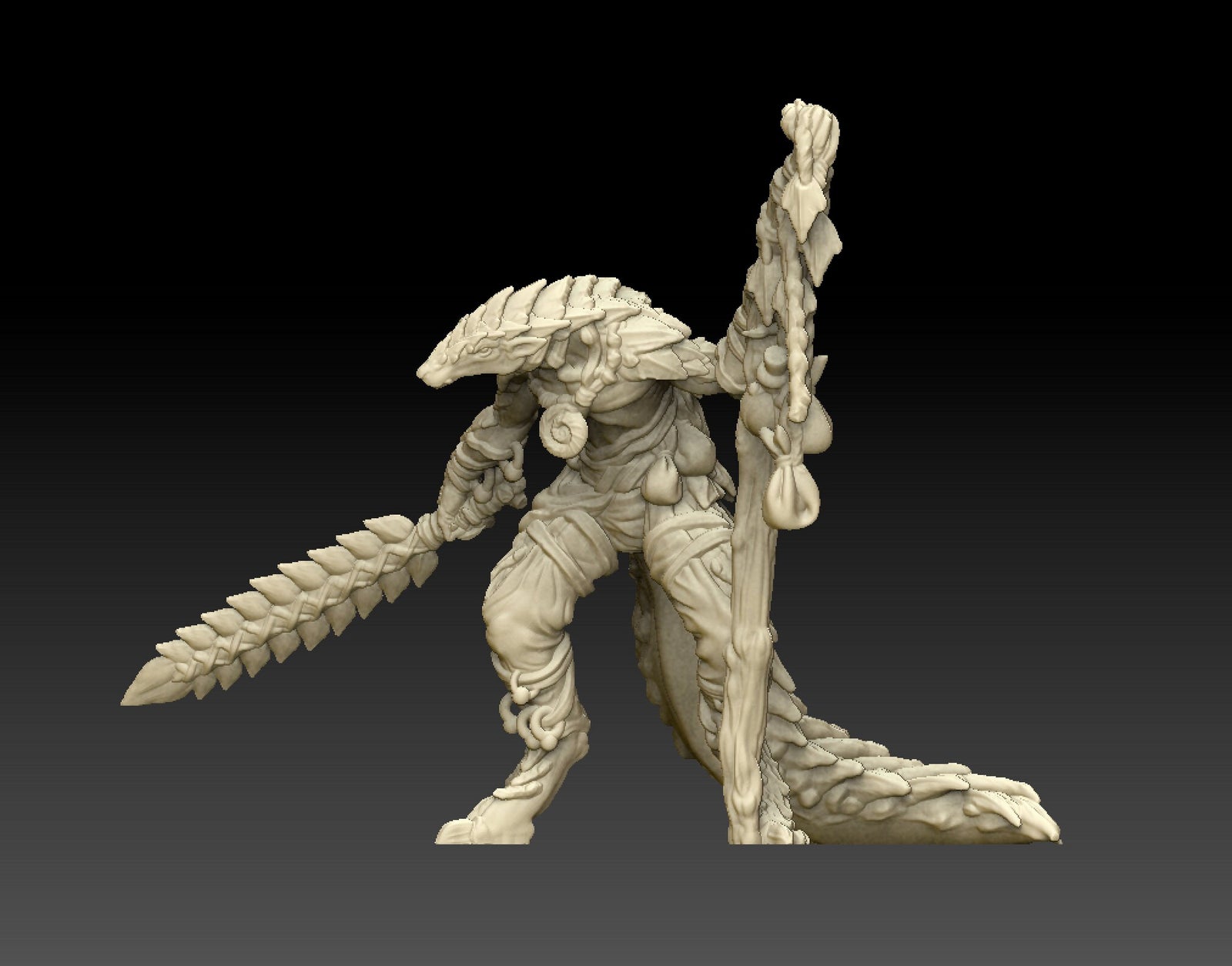 Pango Shaman | Fantasy Resin Miniature | DnD Miniature | RPG | Tabletop Game | Printed Obsession