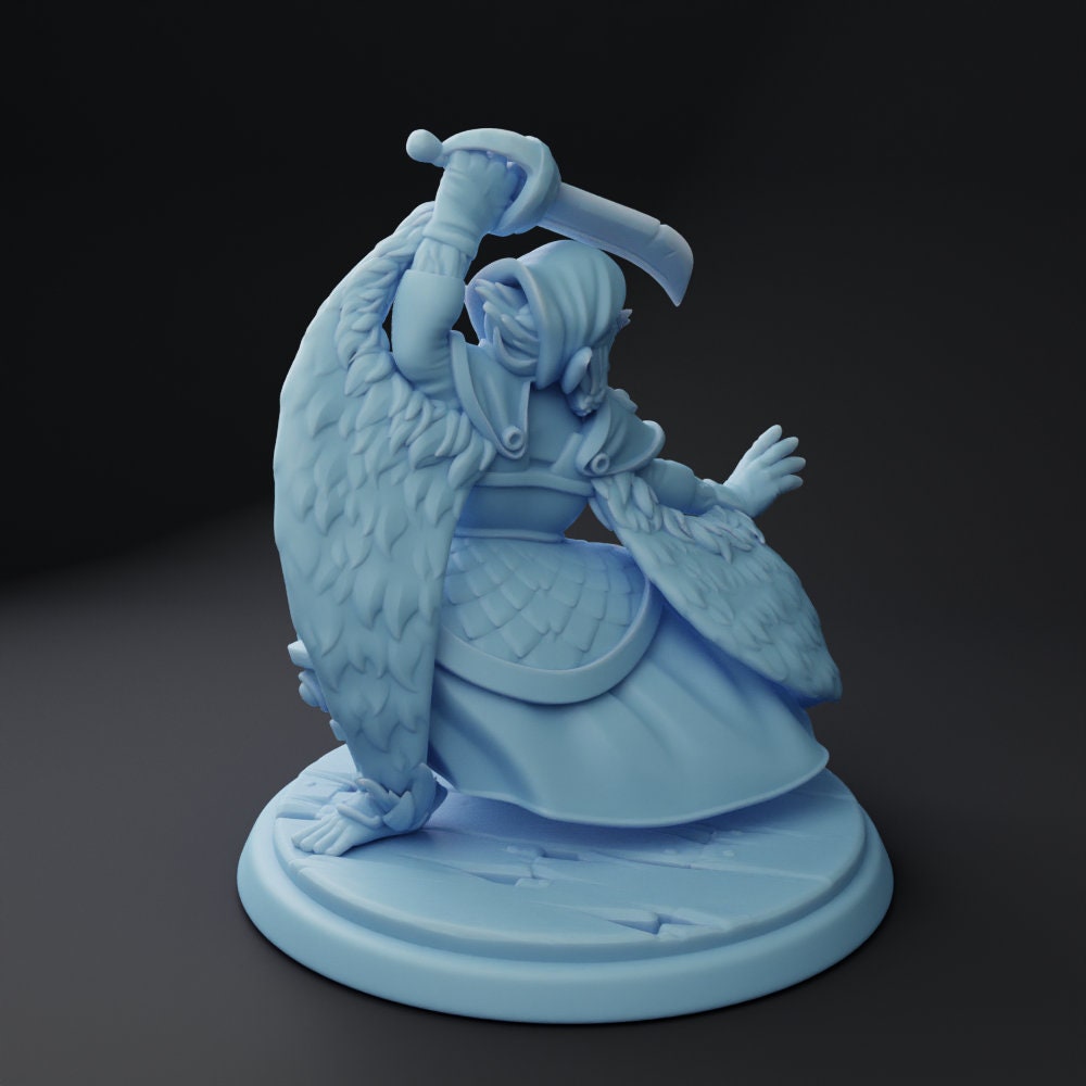 Flip Skyglider - Hadozee Crewman | 32mm or 28mm Fantasy Miniature | DnD Miniature | Twin Goddess