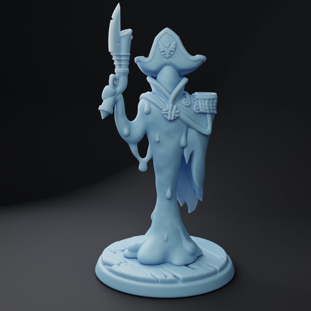 Sticky - Plasmoid Spearman | 32mm or 28mm Fantasy Miniature | DnD Miniature | Twin Goddess
