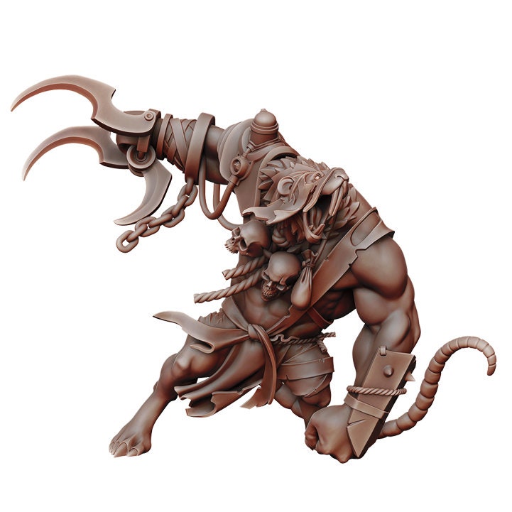 Rat Ogre | Fantasy Miniature | Dungeons and Dragons | DnD Miniature | Tabletop Game | RPG | Manuel Boria