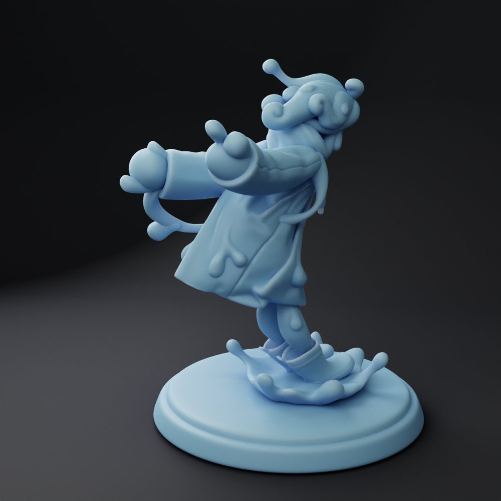 Rainy Day Slime Girl | Fantasy Miniature | DnD Miniature | Twin Goddess